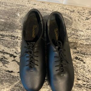 Theatricals black lace up, tap shoes with taps